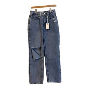 NEW Good American Distressed Blue Jeans Women’s Size 2 / 26 NWT